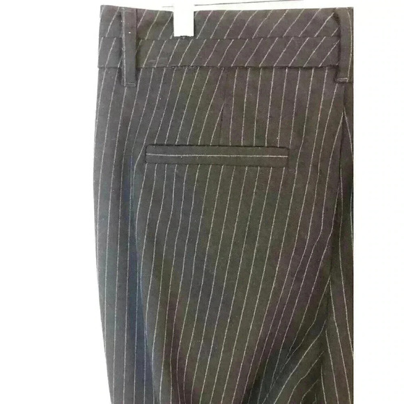 Gloria Vanderbilt The Perfect Fit Sz 6 Black With White Pinstripes Pants Viscose - Picture 3 of 6